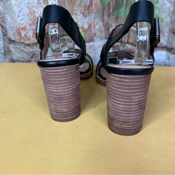 MADEWELL Black Leather The Angie Buckle Sandals, 8 - Picture 8 of 13